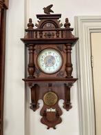 Pendule Wandklok antiek walnoot, Ophalen
