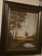Antiek grote schilderij, Ophalen of Verzenden