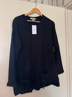 Leuke  zwarte top met pailletten maat 48, Kleding | Dames, Blouses en Tunieken, Ophalen of Verzenden, Nieuw, Maat 46/48 (XL) of groter