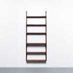 Vintage Deense wandkast in teak, Huis en Inrichting, Kasten | Wandmeubels, Ophalen, Met plank(en), Gebruikt, Teakhout