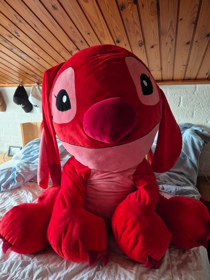 XXL Leroy knuffel - rode Stitch tegenhanger, Kinderen en Baby's, Speelgoed | Knuffels en Pluche, Zo goed als nieuw, Overige typen