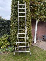 Aluminium Ladder - uitschuifbaar, Doe-het-zelf en Verbouw, Ladders en Trappen, Ophalen of Verzenden, Gebruikt, Ladder, 4 meter of meer