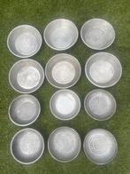 Aluminium Schaaltjes - 12 stuks, Ophalen of Verzenden, Gebruikt