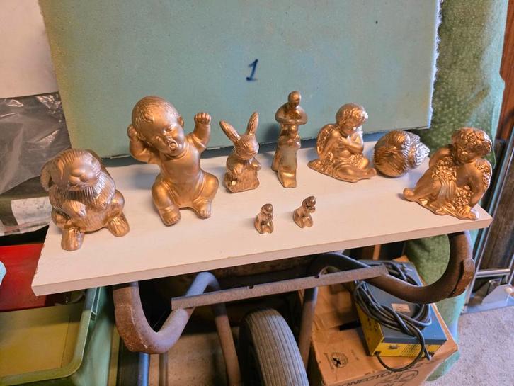 Gouden Beeldjes Collectie steen, Antiek en Kunst, Kunst | Beelden en Houtsnijwerken, Ophalen of Verzenden