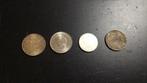 Zilveren munten Nederland 4 stuks, Verzenden, Koningin Juliana, 10 gulden