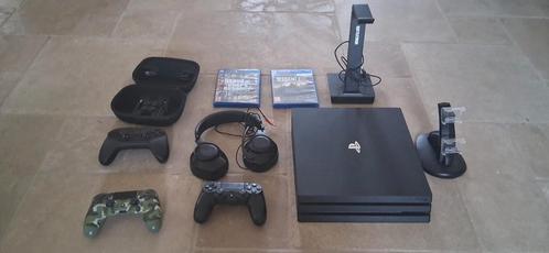 Playstation 4 Pro 1Tb +2 controllers +3 games + en meer, Spelcomputers en Games, Spelcomputers | Sony PlayStation 4, Ophalen of Verzenden