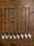 Set van 8 lange spoom lepels, latte macchiato lepels, AH 90, Ophalen of Verzenden
