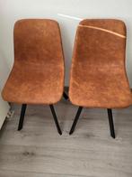 Set van 2 Bruine Eetkamerstoelen, Ophalen of Verzenden
