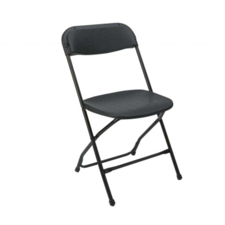 Zwarte stoelen huren in Spijkenisse – €0,84 per stuk, Hobby en Vrije tijd, Feestartikelen | Verhuur, Zo goed als nieuw, Verjaardag