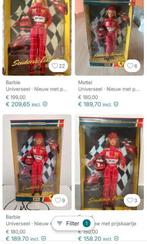 Barbie Scuderia Ferrari + Michael Schumacher in doos 25cm, Ophalen of Verzenden, Zo goed als nieuw, Pop