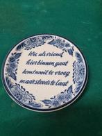 wandbord wie als vriend ...... vintage, Huis en Inrichting, Woonaccessoires | Wanddecoraties, Ophalen of Verzenden