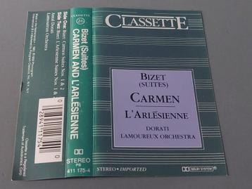 BIZET - CARMEN - L'ARLESIENNE (CASSETTEBANDJE) beschikbaar voor biedingen