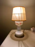 Antiek tafellampje van melkglas, Huis en Inrichting, Lampen | Tafellampen, Ophalen of Verzenden, Zo goed als nieuw