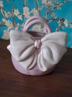 Mooi vaas met strik Nieuw, Ophalen of Verzenden, Nieuw, Overige kleuren, Minder dan 50 cm