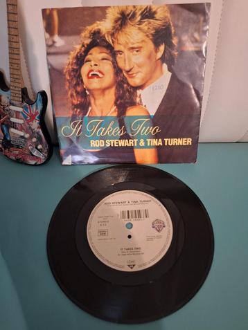 Rod Stewart & Tina Turner - It Takes Two Single 1990 beschikbaar voor biedingen