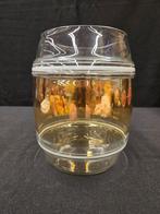 goudkleurige glazen vaas, Ophalen of Verzenden, Overige kleuren, Glas, Minder dan 50 cm