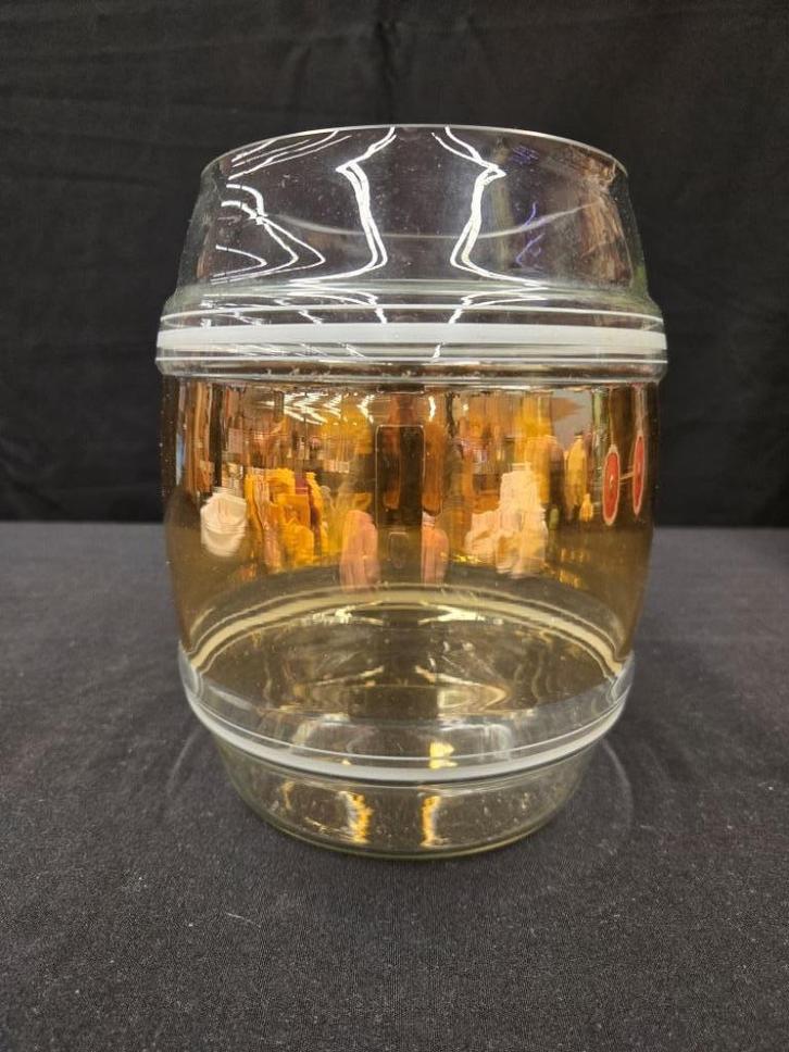 goudkleurige glazen vaas, Huis en Inrichting, Woonaccessoires | Vazen, Overige kleuren, Minder dan 50 cm, Glas, Ophalen of Verzenden