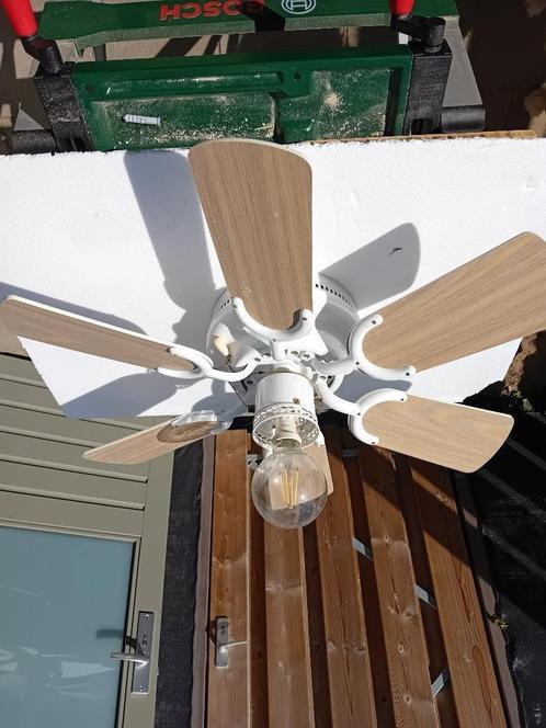 Ventilator lamp, Huis en Inrichting, Lampen | Plafondlampen, Gebruikt, Metaal, Ophalen