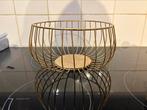 Gouden fruitschaal, Huis en Inrichting, Woonaccessoires | Schalen en Manden, Ophalen of Verzenden, Zo goed als nieuw, Rond, Overige materialen