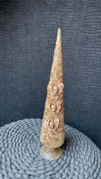 Glazen kerstboom  met goud borduursel, Diversen, Kerst, Ophalen of Verzenden, Zo goed als nieuw