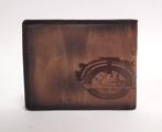 Motor motorcycle portemonnee van leer bruin portefeuille, Sieraden, Tassen en Uiterlijk, Portemonnees, Info@deconoord.nl, Bruin