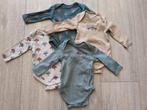 Vrolijke rompers in herfst thema - lange mouw - maat 56, Nacht- of Onderkleding, C&A, Jongetje of Meisje, Ophalen of Verzenden
