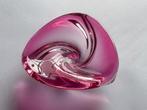 Roze glazen schaaltje van Val Saint Lambert met swirl, Ophalen of Verzenden
