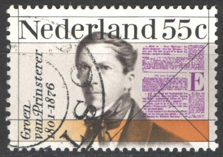 Nederland NVPH nr 1090 gestempeld Groen van Prinsterer 1976, Postzegels en Munten, Postzegels | Nederland, Gestempeld, Na 1940