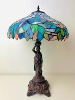 Art deco Tiffany stijl vrouw beeld tafellamp, Ophalen of Verzenden