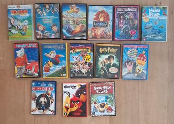 Dvd diverse titels o.a. Disney, Angry birds, Lion King 2 beschikbaar voor biedingen