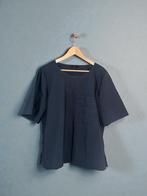 COS navy top blouse donkerblauw korte mouw maat L large, Kleding | Dames, Tops, Blauw, Maat 42/44 (L), Ophalen of Verzenden, Zo goed als nieuw