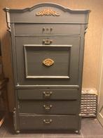 Grijze ‘antieke’ Secretaire kast - veel opbergruimte, Huis en Inrichting, Ophalen, Gebruikt