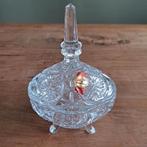 Antieke Bleikristall Bonbon Dekselschaal, Ophalen of Verzenden