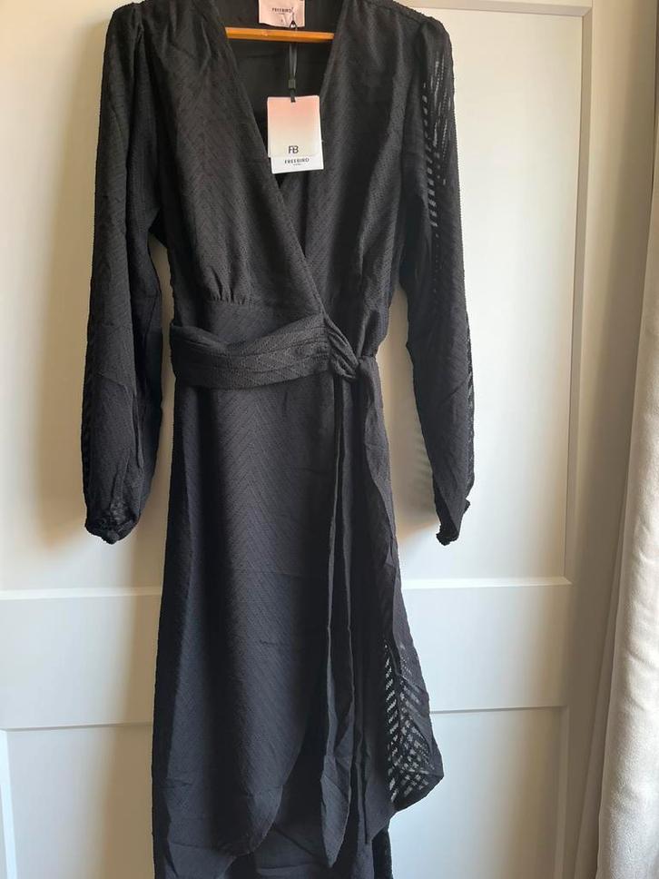 * nieuw * Freebird zwarte jurk mt S, Kleding | Dames, Jurken, Zo goed als nieuw, Zwart, Onder de knie, Ophalen of Verzenden