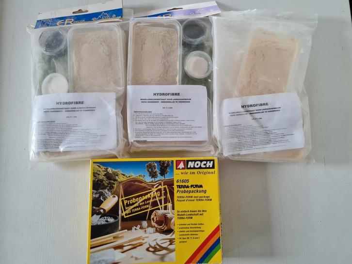 2 x hydrofibre + 1 x terraform (nieuw), Hobby en Vrije tijd, Modeltreinen | H0, Nieuw, Ophalen of Verzenden