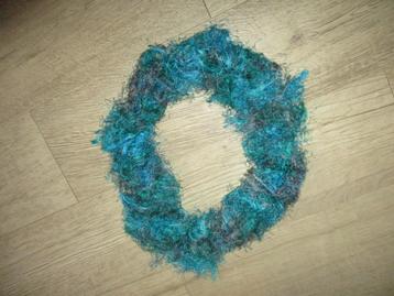 dames sjaal damessjaal blauw groen maat M fraai  beschikbaar voor biedingen