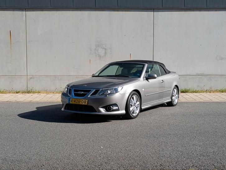 Saab 9-3 AERO  2.8 R V6 Turbo Automaat Cabrio, Auto's, Saab, Particulier, Benzine, Cabriolet, Geïmporteerd, Zilver of Grijs, Ophalen