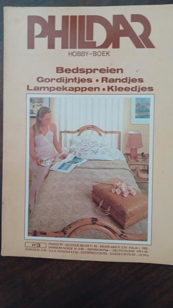 Vintage, retro, phildar hobbyboek,  haakpatronen, Hobby en Vrije tijd, Breien en Haken, Zo goed als nieuw, Haken, Patroon of Boek