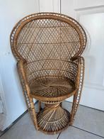 Rotan Pauwenstoel Ibiza Bohemian Kinderstoel, Antiek en Kunst, Antiek | Meubels | Stoelen en Banken, Ophalen of Verzenden