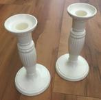 2 Wedgewood kandelaars, Overige materialen, Wit, Ophalen of Verzenden, Zo goed als nieuw