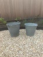 2 zinken emmers, Gebruikt, Minder dan 30 cm, Minder dan 60 cm, Rond
