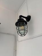 Industriele zwarte wandlamp met glas. Brilliant- storm, Ophalen, Glas