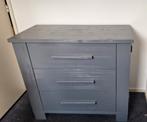 Commode en Ledikant - Grijze kinderkamer set, Ophalen, Gebruikt, 50 tot 70 cm, 75 tot 100 cm