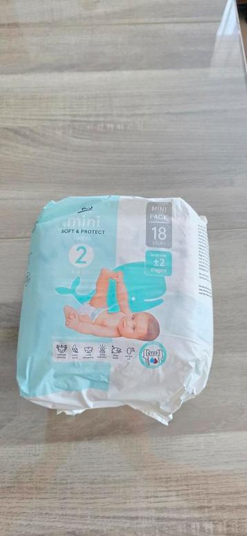 Mini Soft & Protect Luiers Maat 2 (4-8 kg) - 18 stuks beschikbaar voor biedingen