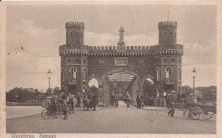 Kampen IJsselbrug Uitg. Ubink 1933, Verzamelen, Ansichtkaarten | Nederland, Gelopen, Overijssel, 1920 tot 1940, Ophalen of Verzenden