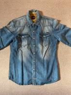 Gsus Sindustries Denim Overhemd Maat S, Kleding | Heren, Blauw, Halswijdte 38 (S) of kleiner, Ophalen of Verzenden, Zo goed als nieuw