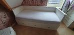 Ikea Hemmes bed met uitschuifbed en lades., Ophalen, 90 cm, Eenpersoons, Wit
