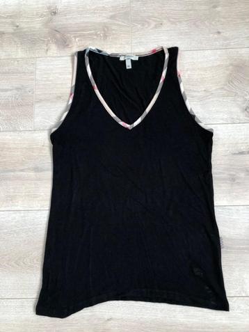 Top / topje / tanktop Burberry zwart – V-hals – stretch beschikbaar voor biedingen