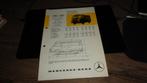 Folder MERCEDES  L206D / L306D Gesloten Bestelwagen, Verzenden, Gelezen, Mercedes