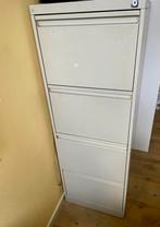 Metalen archiefkast met 4 lades en mappen, Ophalen, Gebruikt, 100 tot 150 cm, 50 tot 100 cm